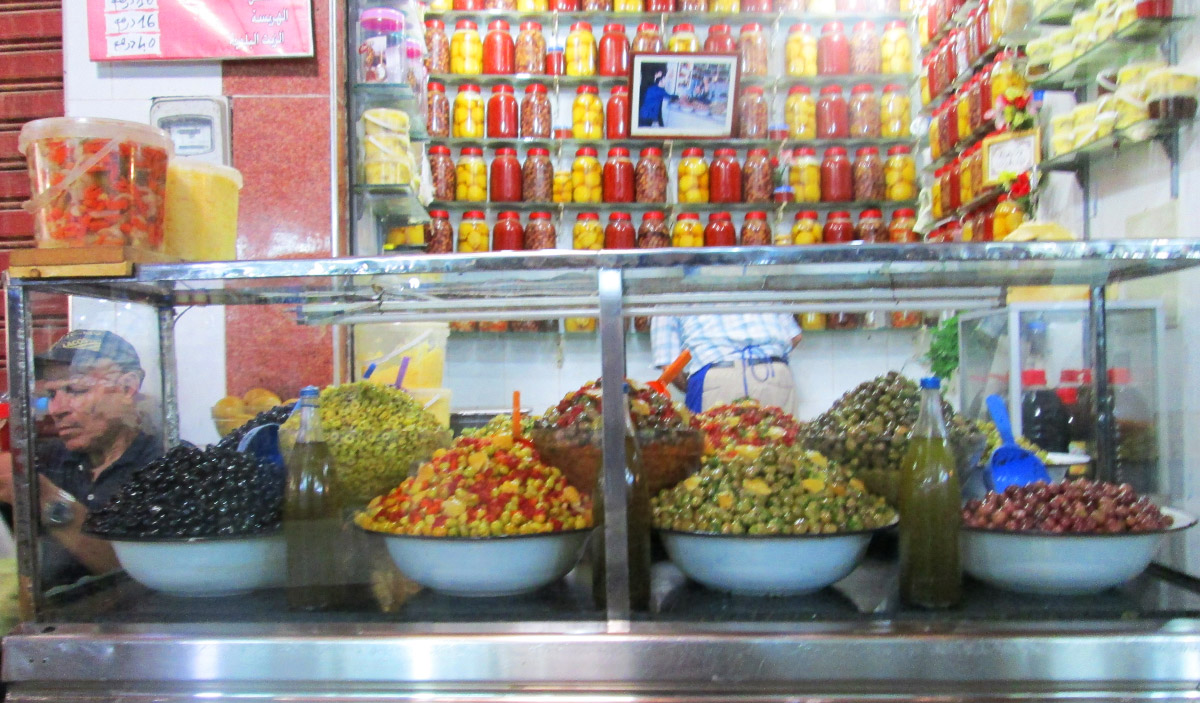 Olives for sale in Fes, Morocco