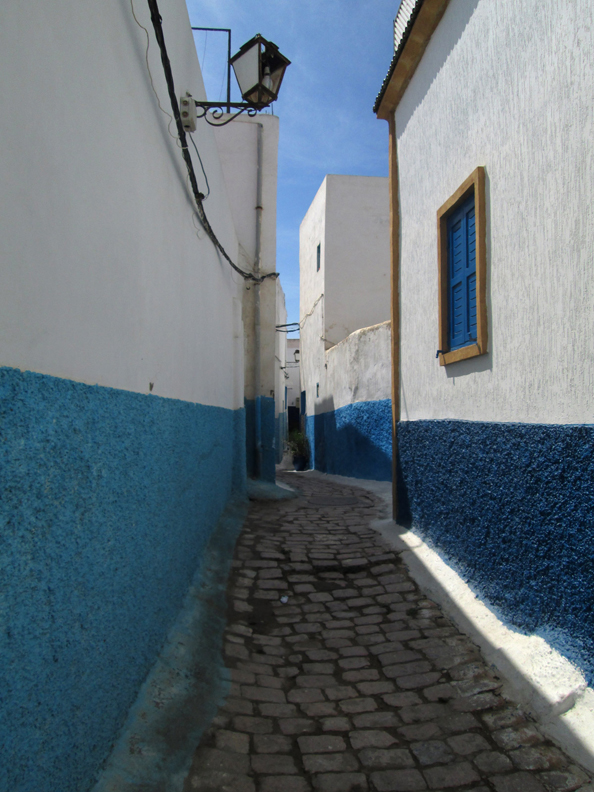 Inside Kasbah Des Oudayas in Rabat Morocco