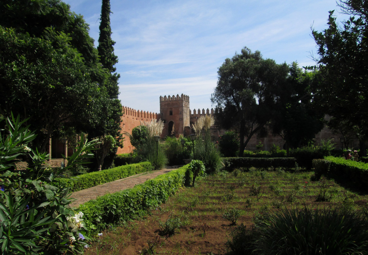 inside the Andalusian Gardens in Rabat Morocco