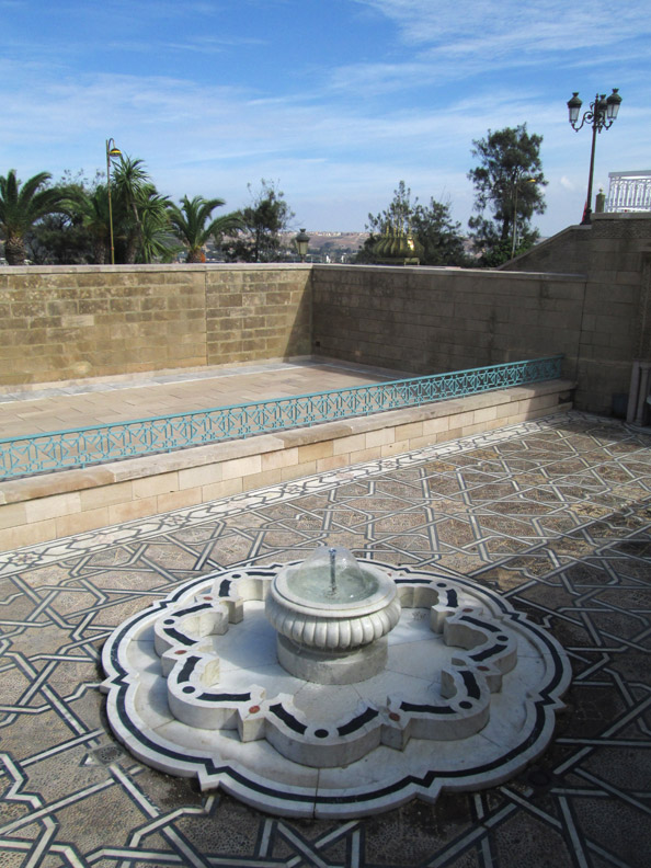 ablution fountain at the Mohammed V Mausoleum in Rabat Morocco