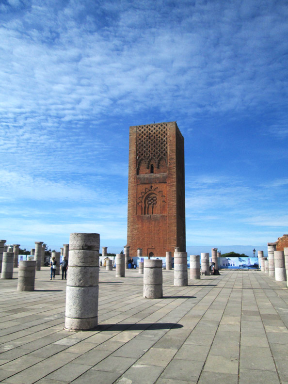 The Hassan II Tower in Rabat Morocco