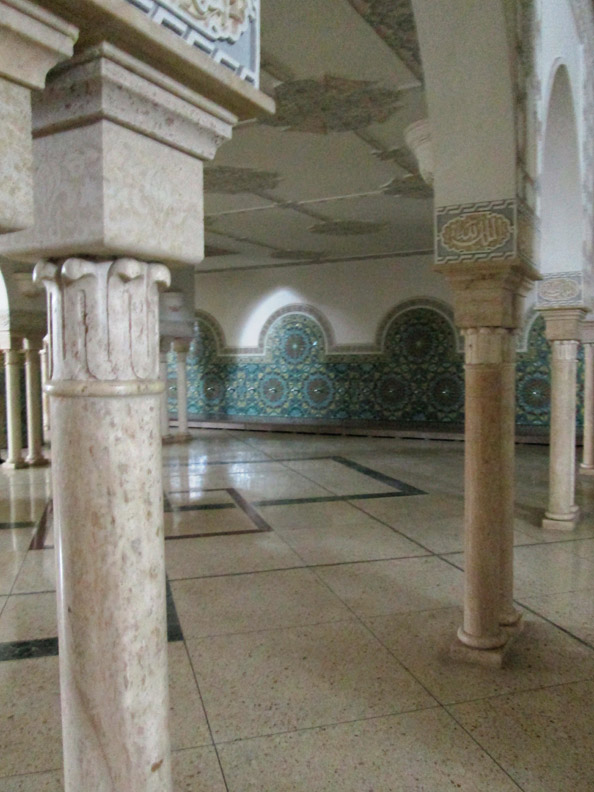 Ablution area in the basement of Hassan II Mosque in Casablanca, Morocco