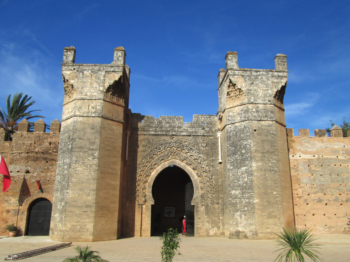 Entrance to the Chellah Necropolis in Rabat Morocco