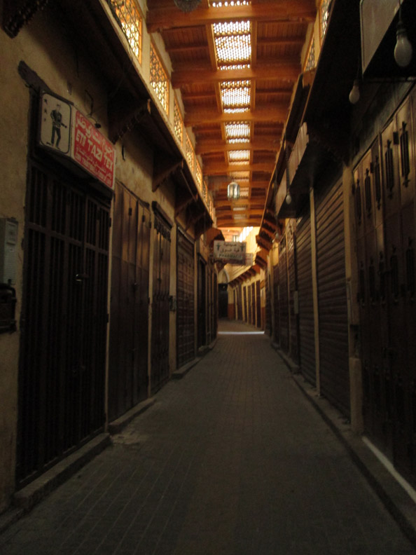 Early morning medina in Meknes Morocco