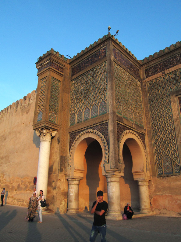 Bab Mansour gate in Meknes Morocco