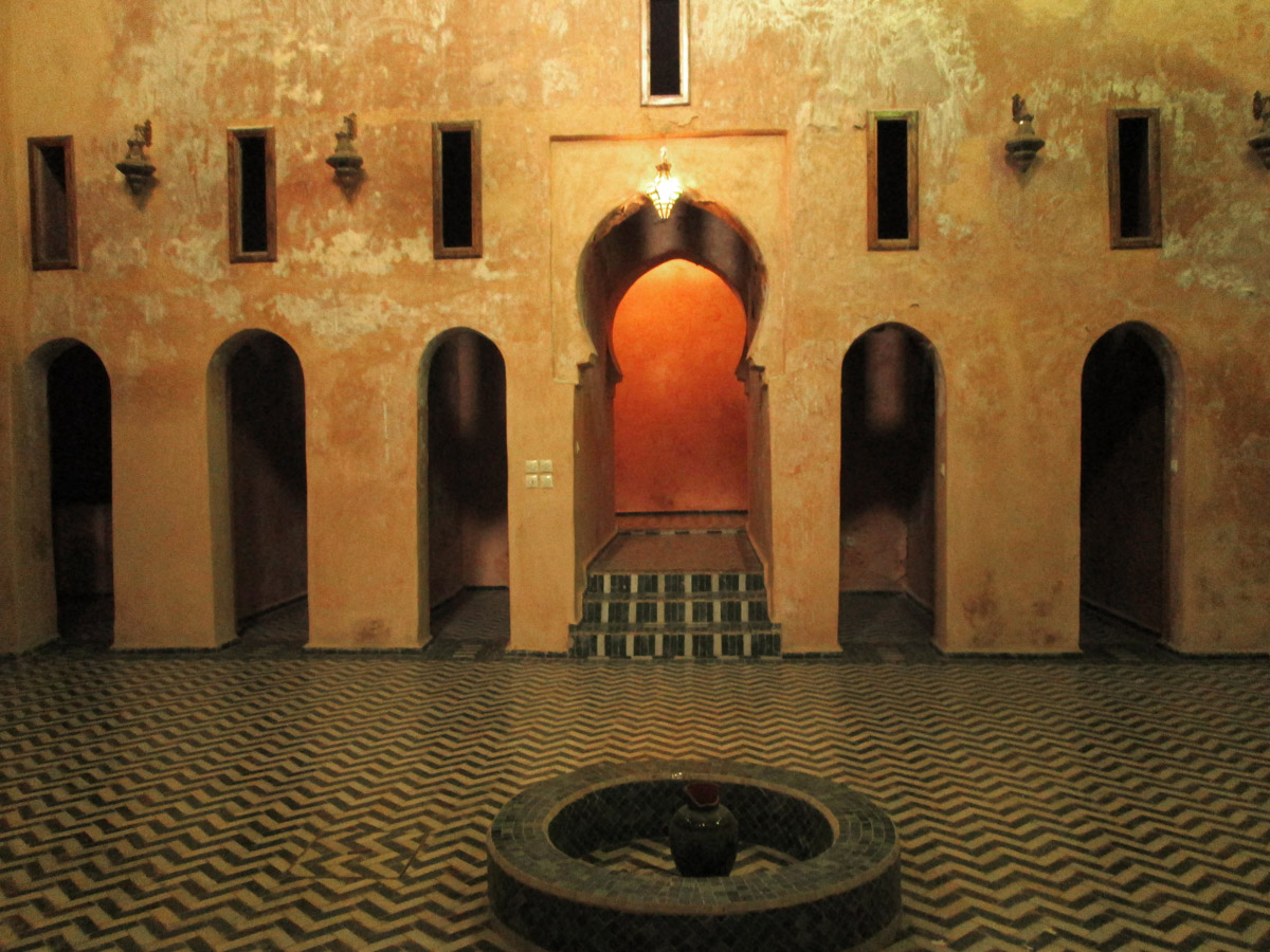 The hammam of the Medersa Bou Inania in Meknes Morocco