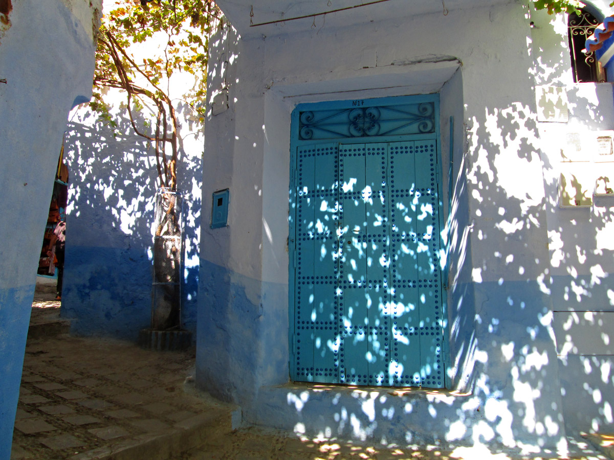 An alley in Chefchaouen Morocco