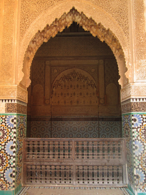 Saadian Tombs in Marrakesh Morocco