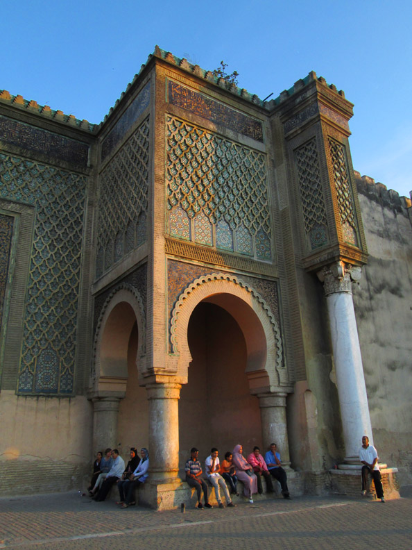 Bab Mansour gate in Meknes Morocco