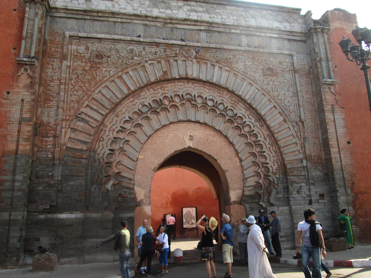 Bab Angaou Gate in Marrakesh Morocco