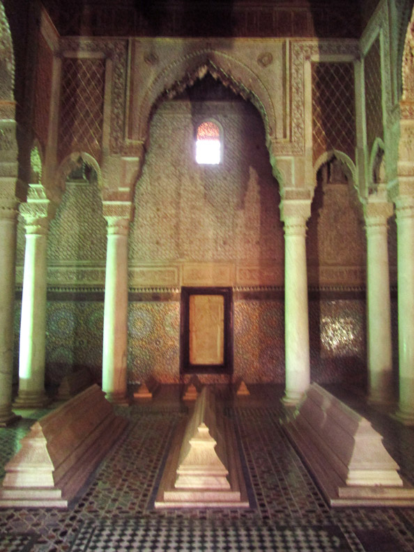 Saadian Tombs in Marrakesh Morocco