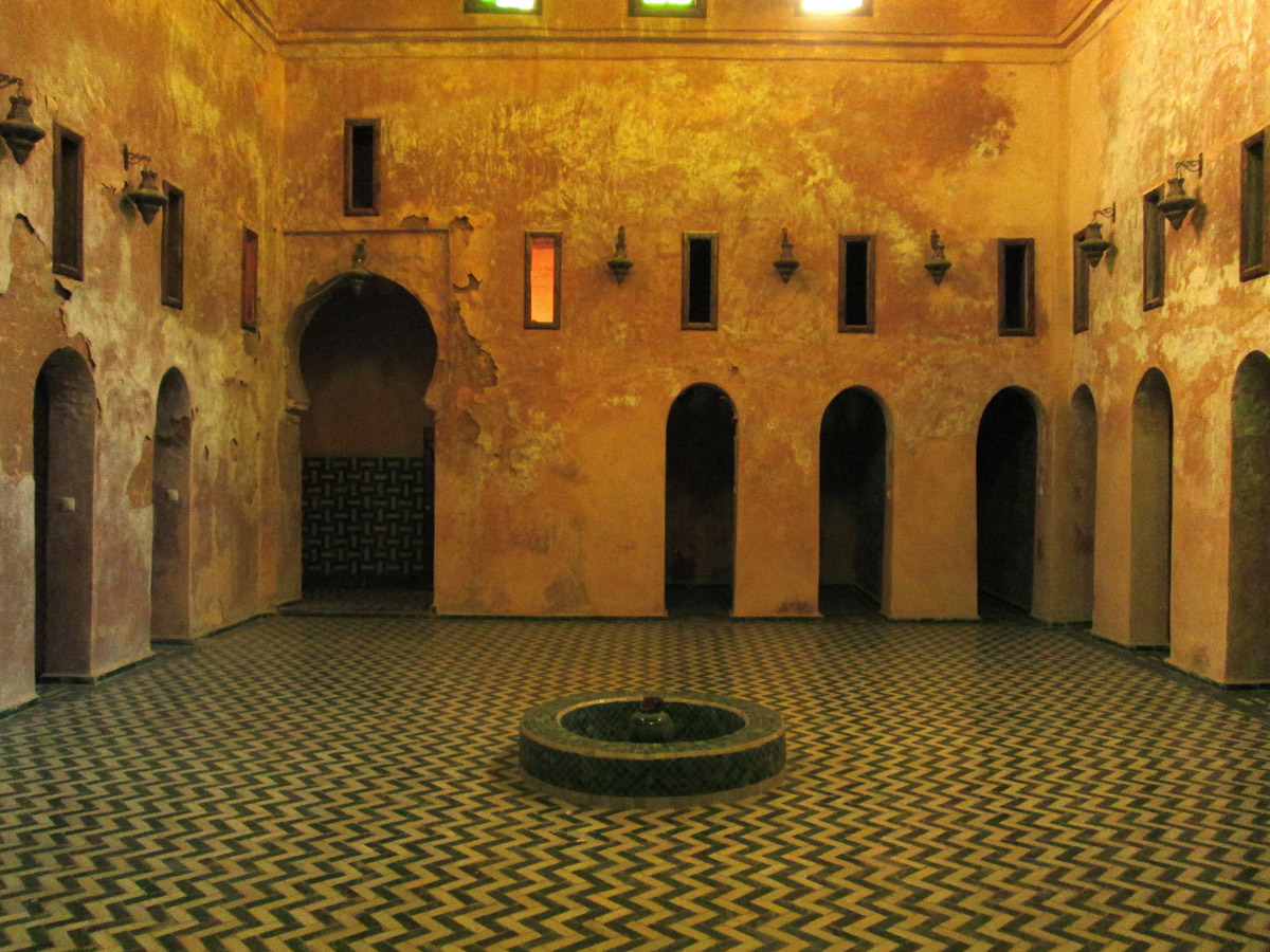 The hammam of Madrasa Bou Inania in Meknes Morocco