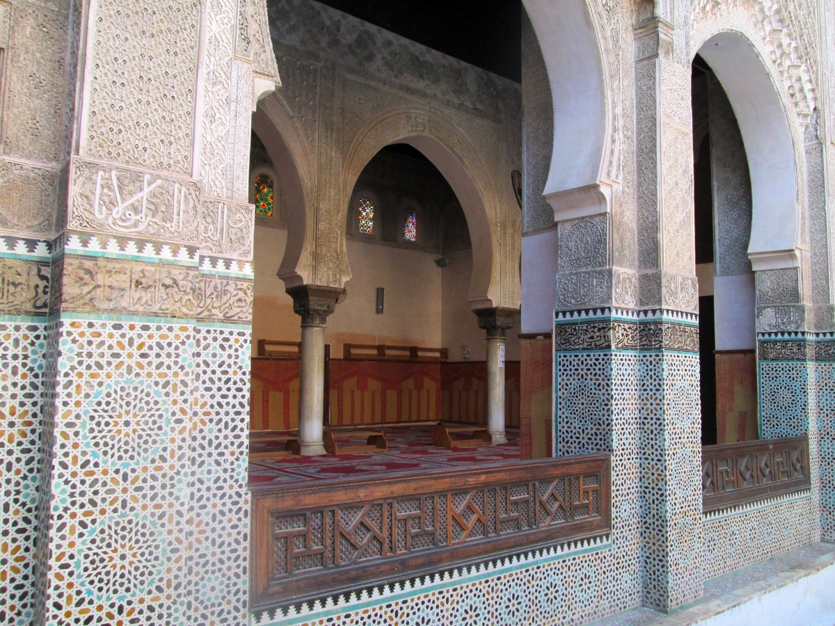 The Mosque of Medersa Bou Inania in Fes Morocco