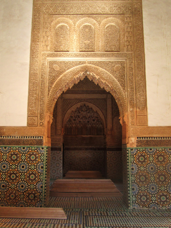 Saadian Tombs in Marrakesh Morocco