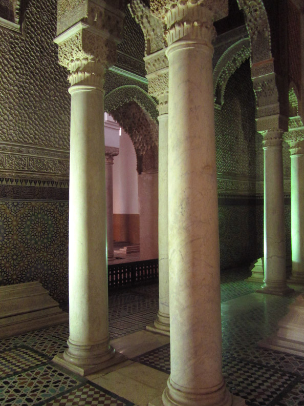 Saadian Tombs in Marrakesh Morocco