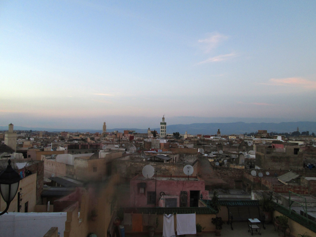 Meknes Morocco at sunset