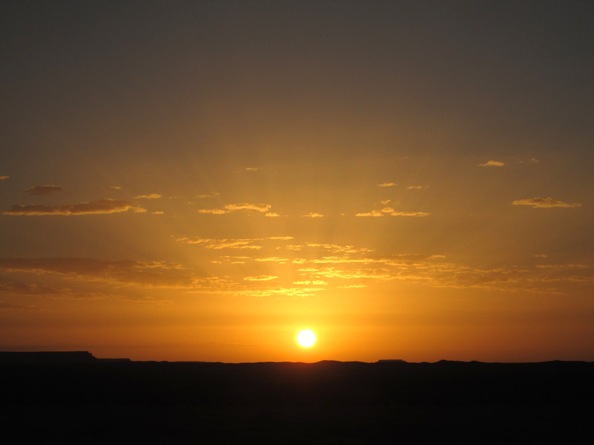 sunrise in the sahara desert near merzouga morocco