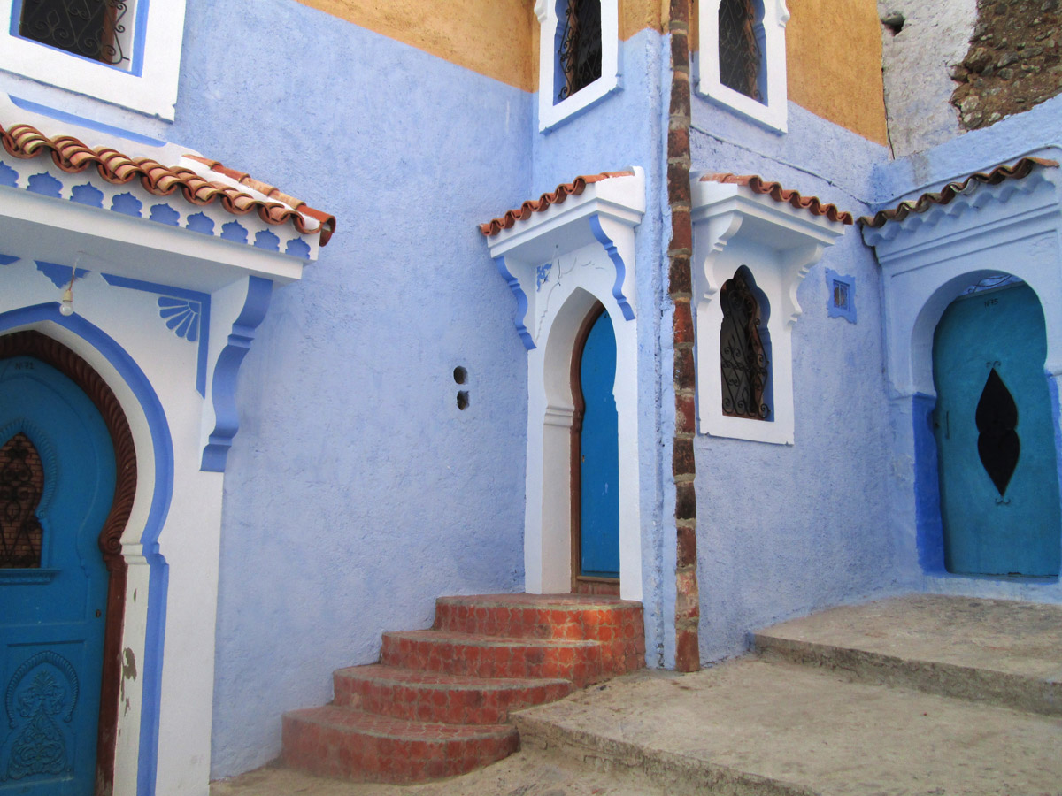 doors in Chefchaouen Morocco