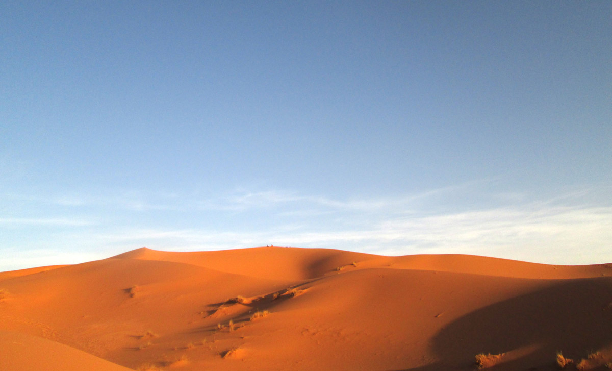 sand dunes in the Sahara Desert near Merzouga Morocco