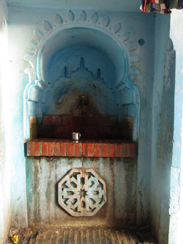 fountain with cup in Chefchaouen Morocco