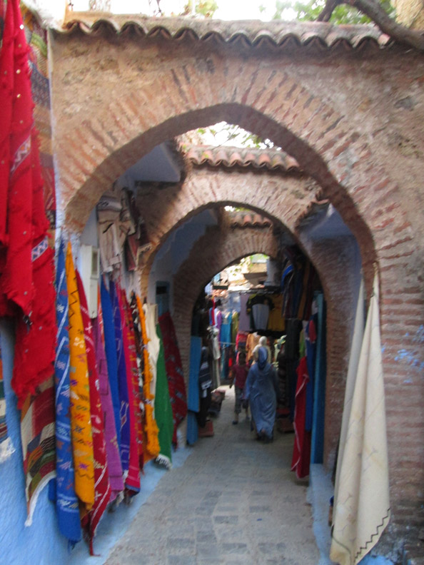 souks in Chefchaouen Morocco