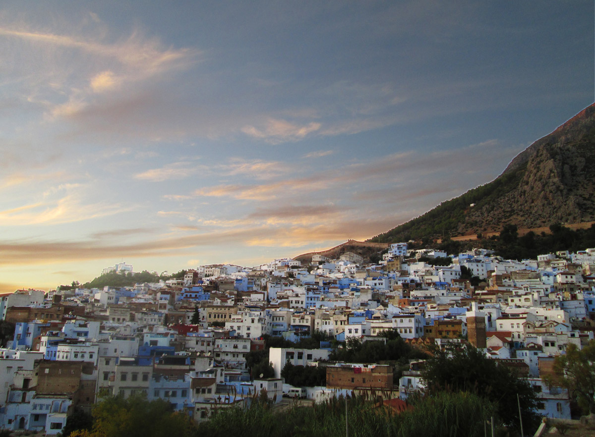 Sunset over Chefchaouen Morocco