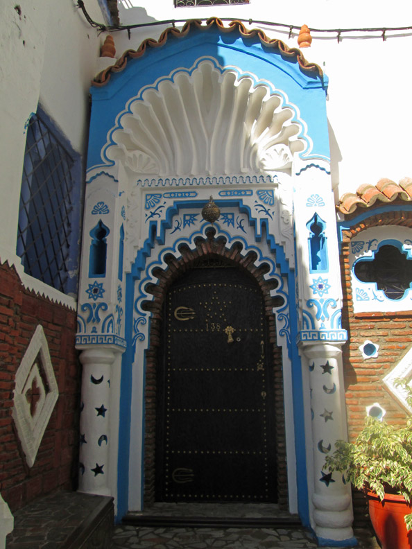 Doorway in Chefchaouen Morocco