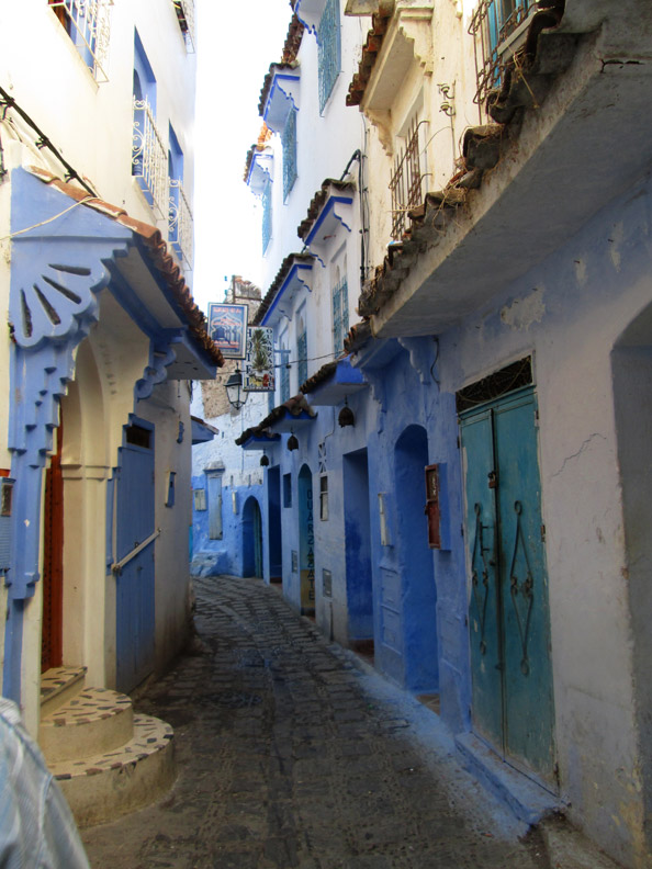 alley in Chefchaouen Morocco