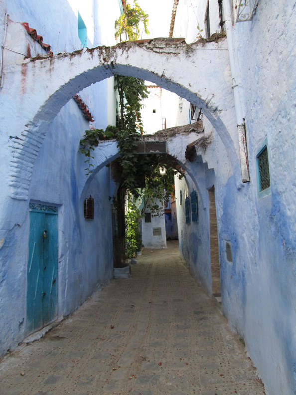 alley in Chefchaouen Morocco