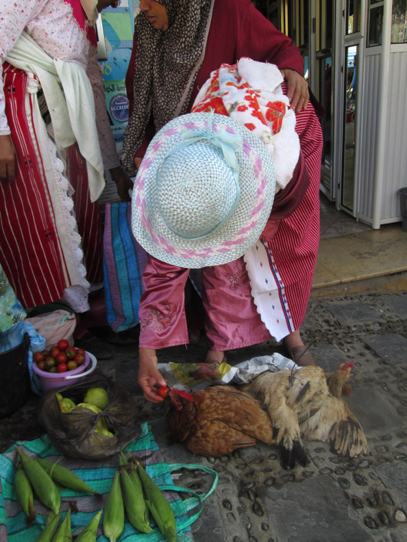 Farmers market in Chefchaouen Morocco