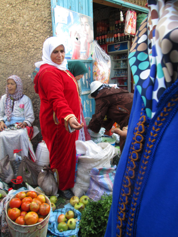 Farmers market in Chefchaouen Morocco